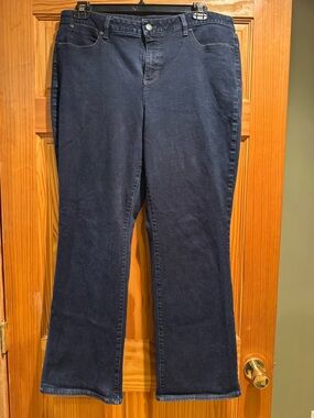 Talbots Dark Navy Flare Jeans Size 16
